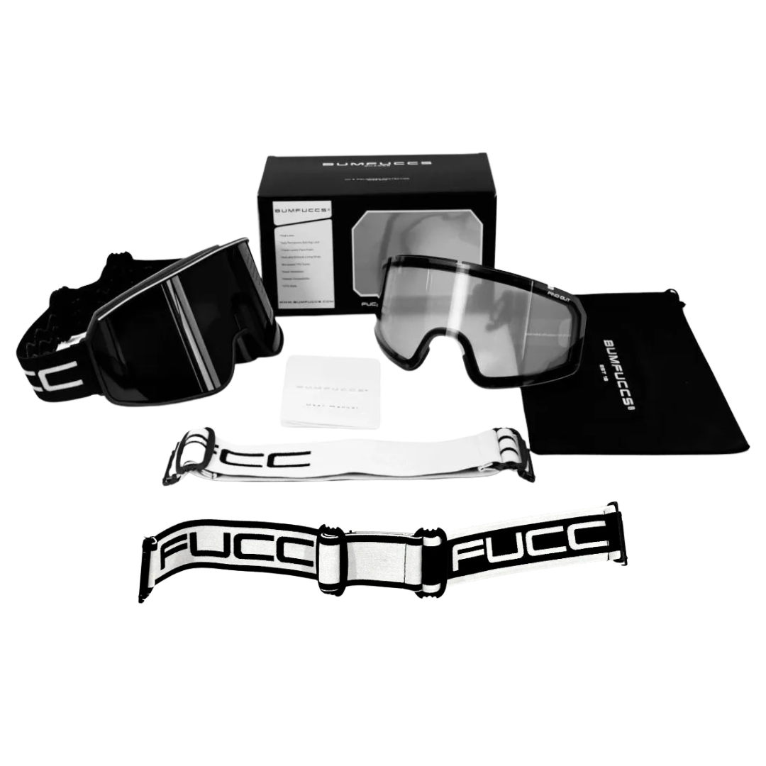 TRIPLE STRAP GOGGLE (W/ 3 STRAPS + 2 LENSES)